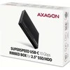 AXAGON USB-C 10Gbps RIBBED Box | EE25-GTR