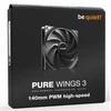 Korpuso Ventiliatorius - Be Quiet! Pure Wings 3 140mm PWM Didelio Greičio