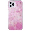 Fusion Accessories Fusion Gold Glam Rožinė silikoninis dėklas Apple iPhone 11
