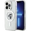 Apple iPhone 15 Pro Karl Lagerfeld dėklas Karl&Choupette Glitter MagSafe (KLHMP15LHGKCNOT) skaidrus