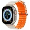 Devia apyrankė Deluxe Sport6 skirta Apple Watch 42mm/ 44mm/ 45mm/ 49mm starlight oranžinės spalvos