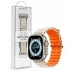 Devia apyrankė Deluxe Sport6 skirta Apple Watch 42mm/ 44mm/ 45mm/ 49mm starlight oranžinės spalvos