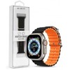 Devia apyrankė Deluxe Sport6 skirta Apple Watch 42mm/ 44mm/ 45mm/ 49mm juodos spalvos oranžinės spalvos
