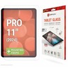 Displex planšetinio kompiuterio stiklas (9H), skirtas „Apple iPad Pro 11" (2025/2024), ekologiškas tvirtinimo rėmelis, nedūžtantis, itin plonas, nematomas, skaidri ekrano apsauga, 27,9 cm (11"), 9H, 1 vnt.