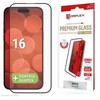Apple iPhone 16 tikro ekrano stikliukas, pilnai apsaugotas „Displex“ permatomu stiklu.