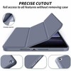Evelatus Galaxy Tab A8 10.5 Planšetė case with imitate microfiber inside Lavender Gray