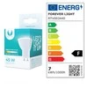 LED lemputė GU10 7W 230V 3000K 560lm Forever Light