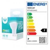 LED lemputė GU10 7W 230V 6000K 570lm Forever Light