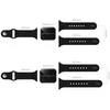 Fusion Accessories 38/40/41/mm juodas silikoninis dirželis S/M