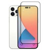 Fusion Accessories Fusion 5D glass grūdintas stiklas pilnai uždengtas rėmeliu Apple iPhone 14 juodas