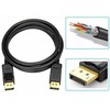 Fusion Accessories "Fusion DisplayPort" - "DisplayPort" vaizdo kabelis v1.4 | 8K | 4K | 2K | 1,5M juodas