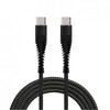 Fusion Accessories Fusion Fishbone USB-C į USB-C kabelis 65W | 3A | 1.5m juodas