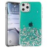 Fusion Accessories "Glue Glitter Silikoninis dėklas iPhone 13 Pro Max" Žalias