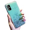 Fusion Accessories "Glue Glitter Silikoninis dėklas iPhone 13 Pro Max" Žalias