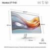 Hewlett Packard (HP) Monitorius - HP 27 Colių „Series 5 FHD“, Baltas