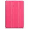 iLike iPad Air 4 10.9 / iPad Air 5 Tri-Fold Eco-Leather Stand Case Coral Rožinė