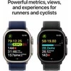 Apple Watch Ultra 2 GPS + Cellular 49mm Black Titanium Case with Dark Green Alpine Loop - Large MX4T3EL/A