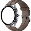 Išmanusis laikrodis Xiaomi Watch 2 Pro 4G LTE, Sidabrinės spalvos korpusas su rudos spalvos odiniu dirželiu