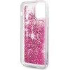 Karl Lagerfeld dėklas, skirtas iPhone 12 Mini 5,4" KLHCP12SROPI kietas dėklas, rožinis "Glitter Charms"