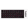 Klaviatūra Fusion Accessories Fusion laminuoti klaviatūros lipdukai RU | ENG raudoni
