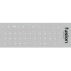 Klaviatūra Fusion Accessories Fusion laminuoti klaviatūros lipdukai RU skaidri | baltas