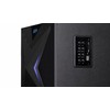Kompiuterio kolonėlės Fenda F&D F550X 2.1 daugialypės terpės garsiakalbiai, 56 W RMS (14 Wx2 + 28 W), 2x3 colių palydovai + 6,5 colio žemųjų dažnių garsiakalbis, BT 5.0 / NFC / AUX / USB / FM / SD kortelių skaitytuvas / kelių spalvų LED / LED Ekranas / nuotolinio valdymo pultas /Medinis/Juodas