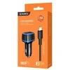 Oem KAKU automobilinis įkroviklis KSC-528 Shengyu – 2xUSB – 2,8A su USB į Micro USB juodos spalvos