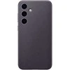 Dėklas „Samsung Galaxy S24+“ veganiškas odinis dangtelis tamsiai violetinis