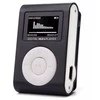  Setty Metal Clip MP3 grotuvas with FM Radio LCD Ekranas Micro SD Slot iki 32GB built-in Li-Ion Baterija Juodas