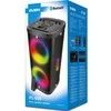 Nešiojamas garsiakalbis SVEN PS-930, juodas, galia 2x75W (RMS), TWS, Bluetooth, FM, USB, Micro SD, LED ekranas, ličio baterija