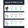 UGREEN HD103 kabelis HDMI - HDMI kampinis, 4K, 2 m (juodas)
