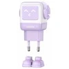 Įkroviklis Ugreen Nexode RG 65W GaN, 2 x USB-C + USB-A, violetinės spalvos