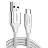 UGREEN nikeliu dengtas USB-C kabelis QC3.0 1m