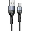 USAMS pintas kabelis U55 2A USB-C 1szt. for set U55 Juodos spalvos 1m SJ449ZJ01 (US-SJ449)