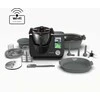 Aeno Smart Cooking Robot CR1S: dubuo 3,5 l, 8 automatinės programos, 12 greičių, 1000 W (šildymo galia), 600 W (variklio galia), temperatūros diapazonas: 37-130°C, įmontuota virtuvės svarstyklės