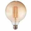 Visional G125 LED Filament Spuldze E27 12W 3000K 1320lm Dimmerama Dzintara Stikls 220–240V RA>80