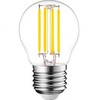 Visional G45 LED Filament Bumba E27 4W 3000K 520lm Regulējama caurspīdīga stikla 220–240V RA>80