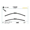 SWF Valytuvai VISIOFLEX Flat 750/650 mm 2 vnt.