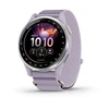 Išmanusis laikrodis Garmin Approach® J1, sidabrinis aliumininis korpusas su alyvos spalvos „ComfortFit“ medžiaginiu dirželiu | 010-03898-10