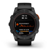 Išmanusis laikrodis Garmin Fenix 7 Pro Solar, Pilkos skalūno spalvos, su juodu dirželiu