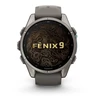 Išmanusis laikrodis Garmin fēnix® 9 – 43mm, Titanas su akmenėlių pilkos spalvos silikoniniu dirželiu | 010-04761-11