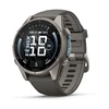 Išmanusis laikrodis Garmin fēnix® 9 – 43mm, Titanas su akmenėlių pilkos spalvos silikoniniu dirželiu | 010-04761-11