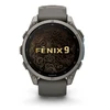 Išmanusis laikrodis Garmin fēnix® 9 – 47mm, Titanas su akmenėlių pilkos spalvos silikoniniu dirželiu | 010-04762-01