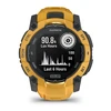 Išmanusis laikrodis Garmin Instinct 3 – 50 mm, Solar, su pilkos/geltonos spalvos silikoniniu dirželiu