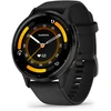 Išmanusis laikrodis Garmin Venu® 3, 45 mm, Skalūno spalvos nerūdijančiojo plieno apvadas, su juodu korpusu ir silikoniniu dirželiu