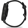 Išmanusis laikrodis Garmin Venu® 3, 45 mm, Skalūno spalvos nerūdijančiojo plieno apvadas, su juodu korpusu ir silikoniniu dirželiu