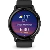 Išmanusis laikrodis Garmin Venu® 3, 45 mm, Skalūno spalvos nerūdijančiojo plieno apvadas, su juodu korpusu ir silikoniniu dirželiu