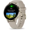 Išmanusis laikrodis GarminVenu® 3S, Šviesaus aukso spalvos nerūdijančiojo plieno apvadas su smėlio spalvos silikoniniu dirželiu