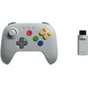 8Bitdo - 64 belaidis 2.4G valdiklis - Pilkas