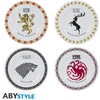 Abysse Game Of Thrones - Set Of 4 Plates (Houses)
